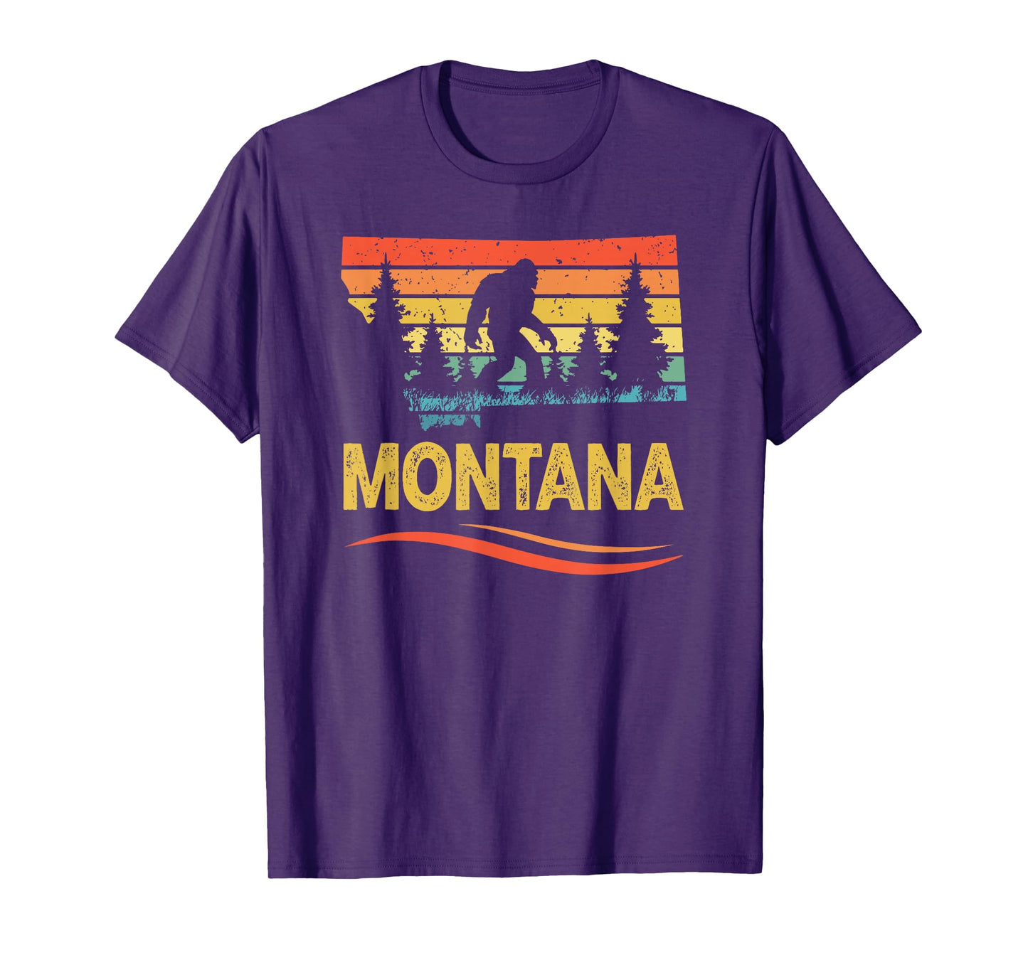 Montana and a Bigfoot Or Sasquatch T-Shirt