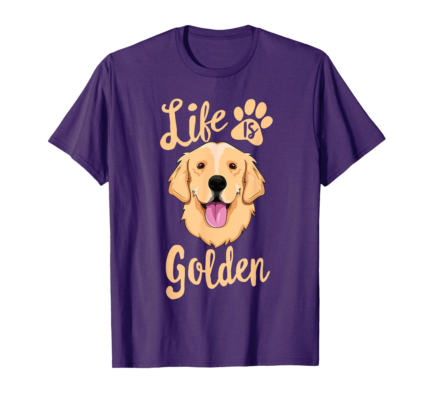 Life Is Golden Retriever SHIRT Women Kids Dog Owner Gift T-Shirt