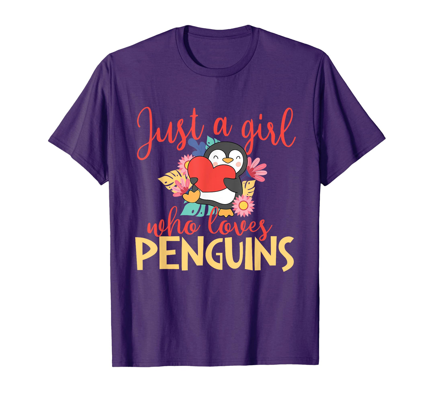 Just a Girl Who Loves Penguins - Penguin Lover Bird Watcher T-Shirt