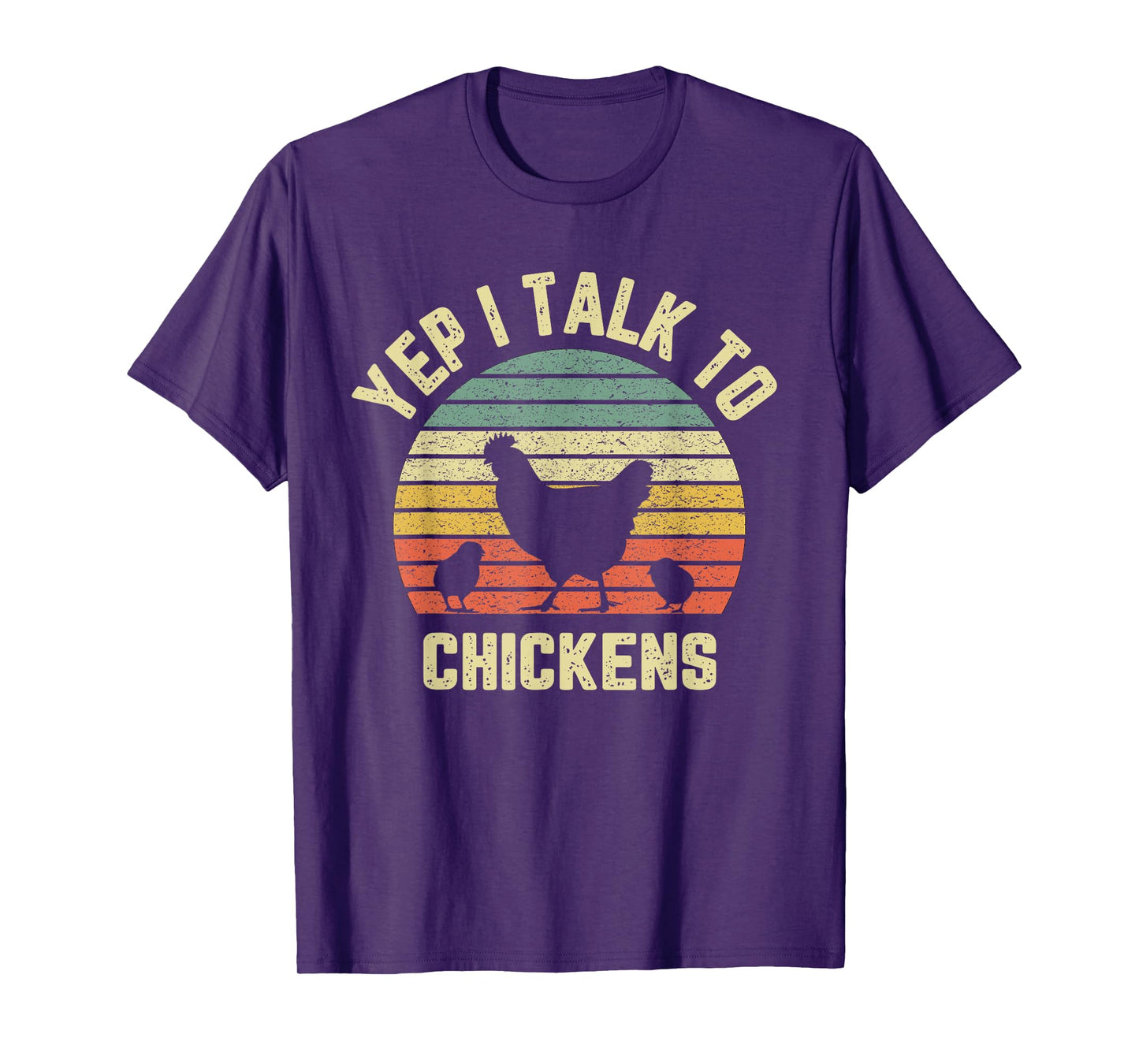 Yep I Talk to Chickens Shirt Retro Farm Chicken Lover Gift T-Shirt
