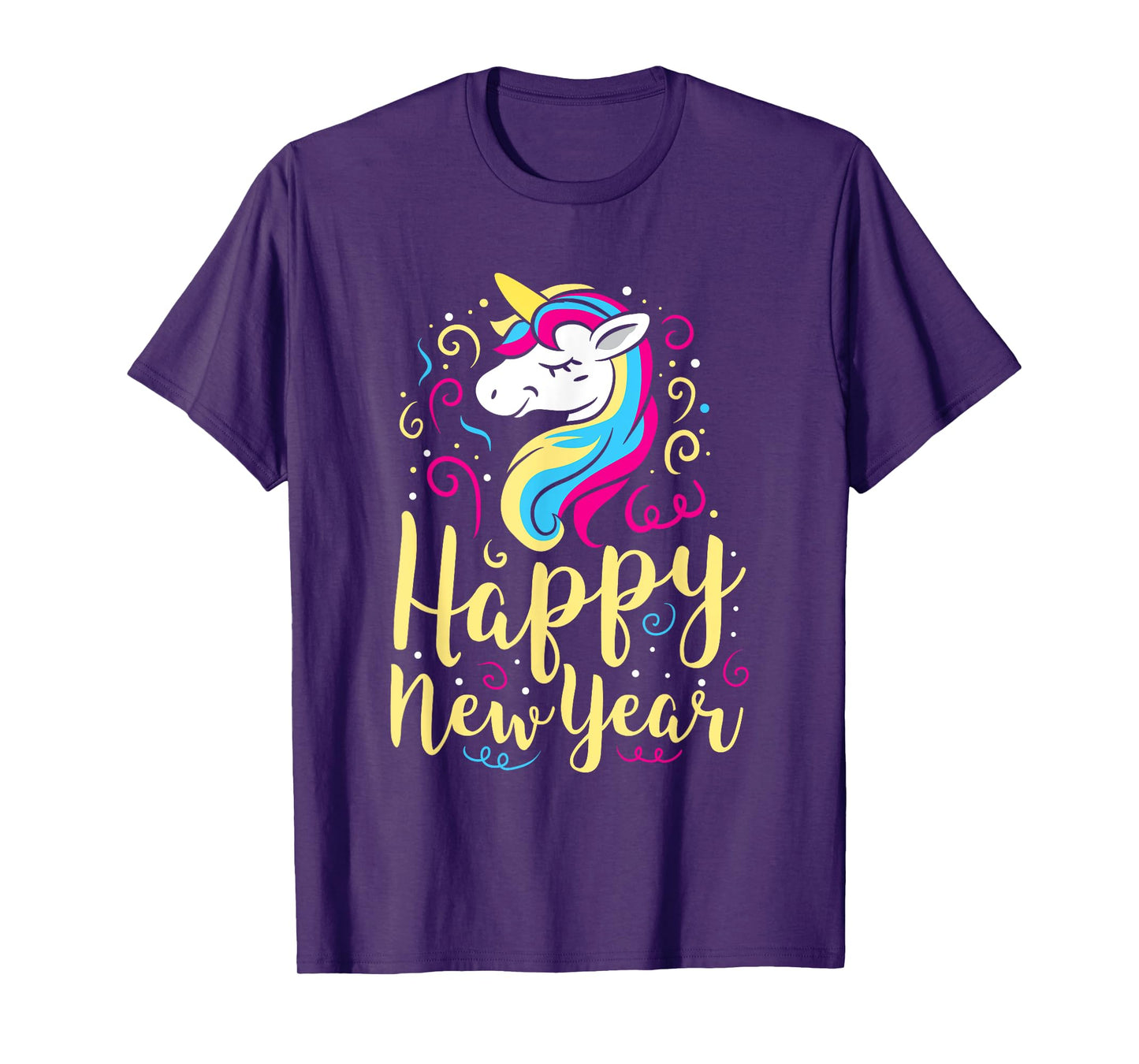 Happy New Year Unicorn New Years Eve Party T-Shirt