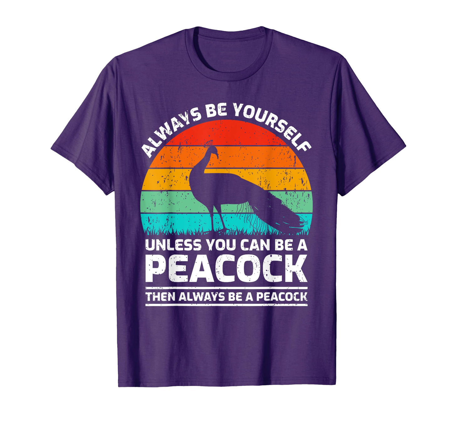 Vintage Peacock Bird Lover Retro Cute Peacock T-Shirt