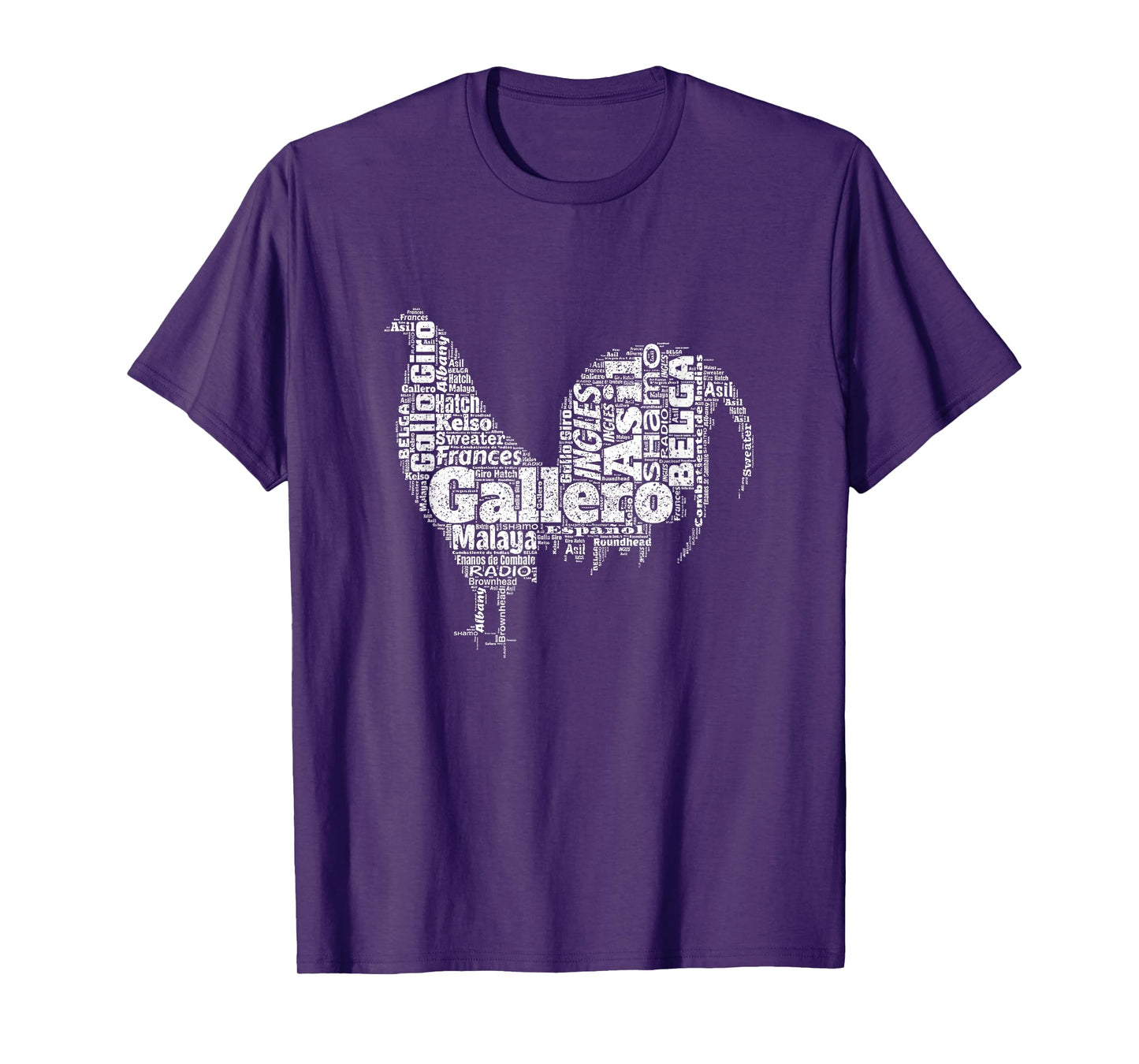 Gallero Tipos De Gallo De Pelea Silueta De Gallo T-Shirt