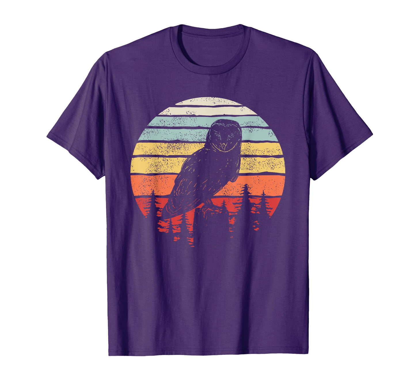 Vintage Retro Barn Owl Bird T-Shirt