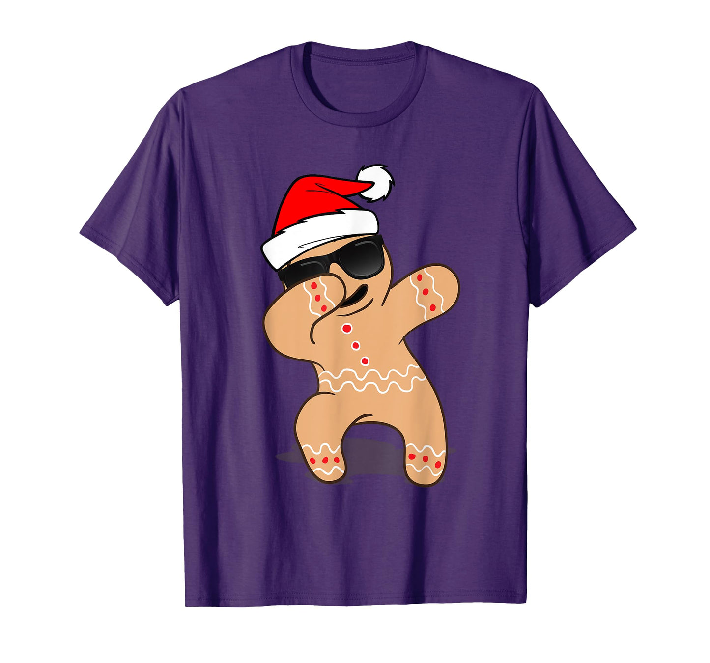 Dabbing Gingerbread Man Shirt - 2017 Funny Hip Hop Xmas Tee T-Shirt