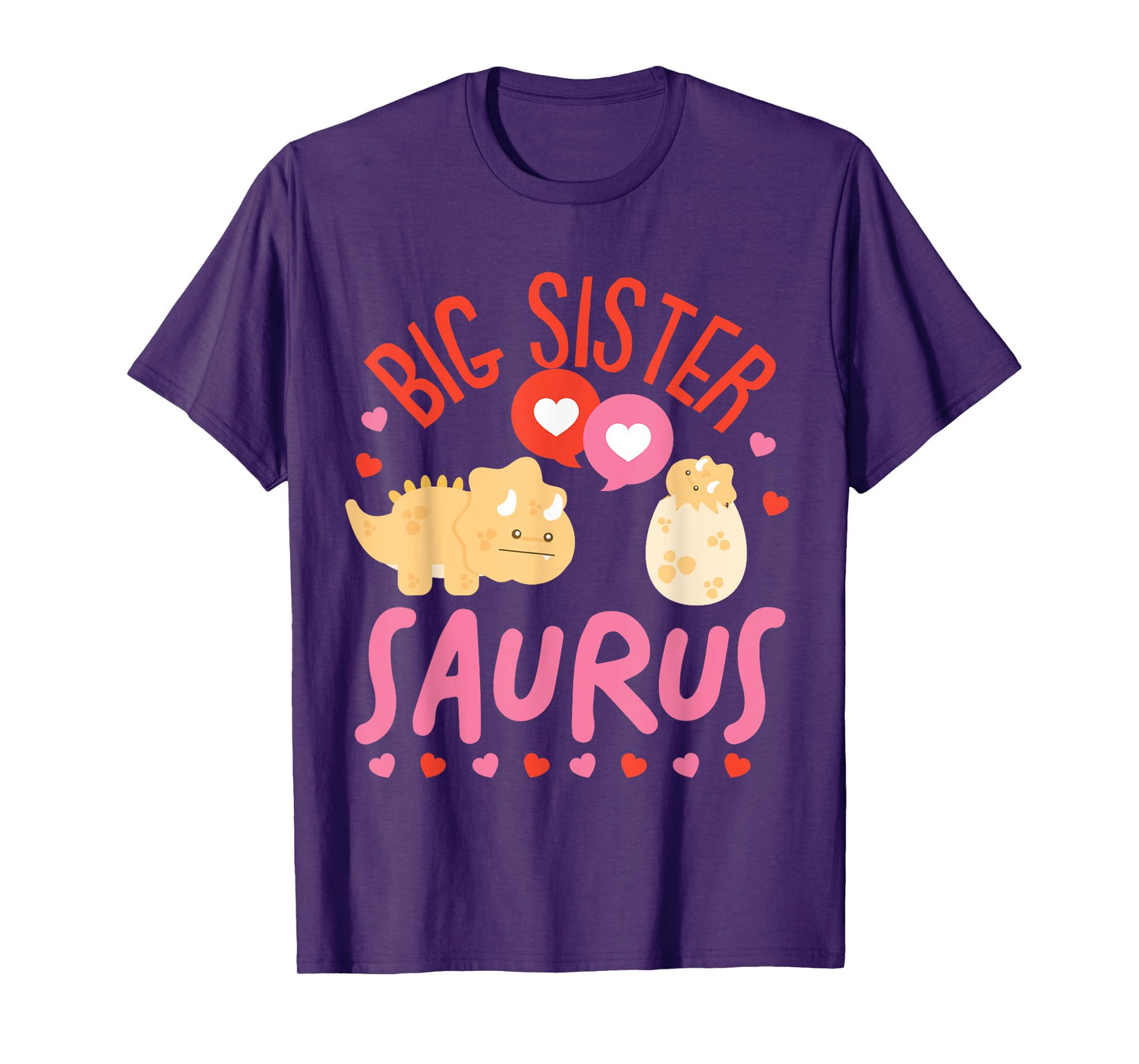 Cute Dinosaurs Design For Big Sister Saurus T-Shirt