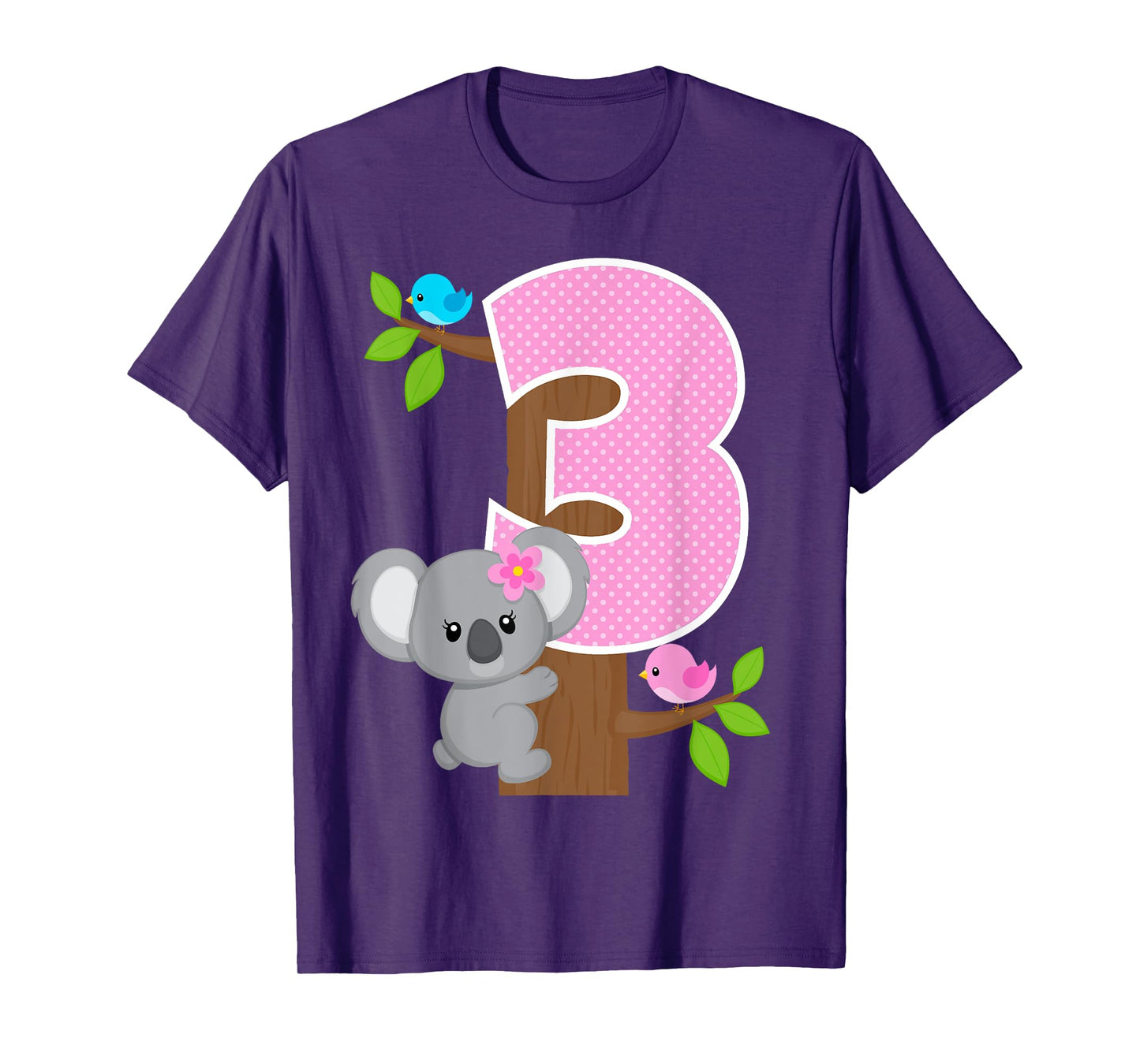 Koala Bear 3rd Birthday Girl 3 Year Old Birthday Koalas Bday T-Shirt