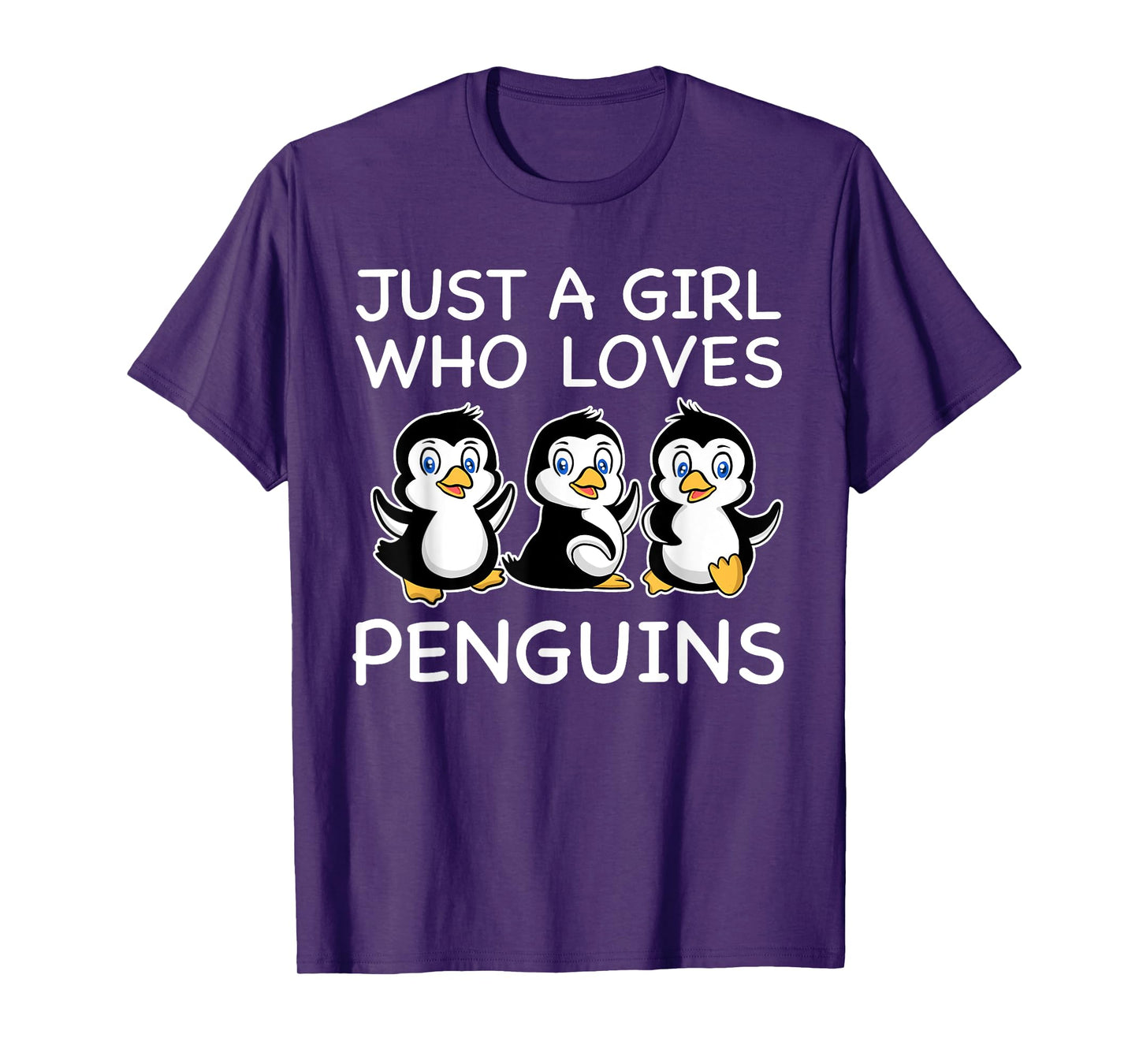 Cute Penguin Art Women Girls Baby Bird Animal Penguin Lover T-Shirt