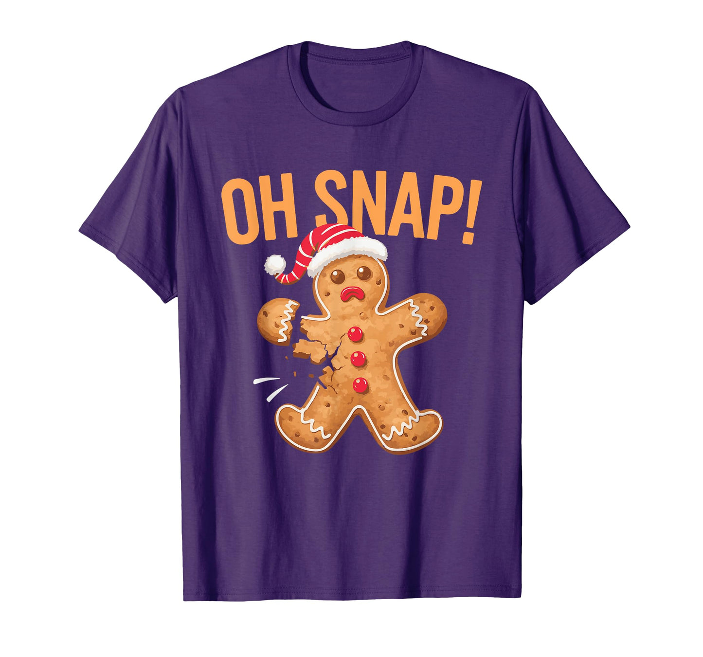 Gingerbread Man Oh Snap Christmas T-Shirt
