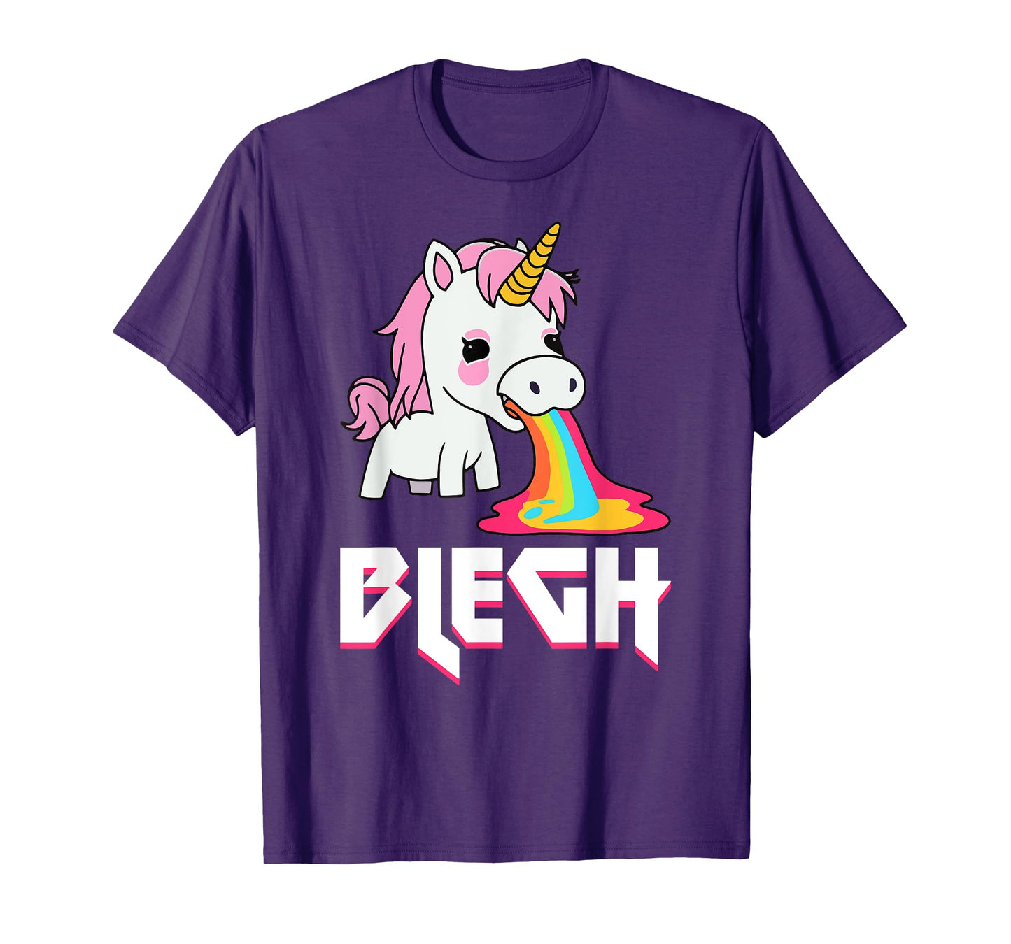 Blegh Heavy Metal Metalcore Unicorn T-Shirt