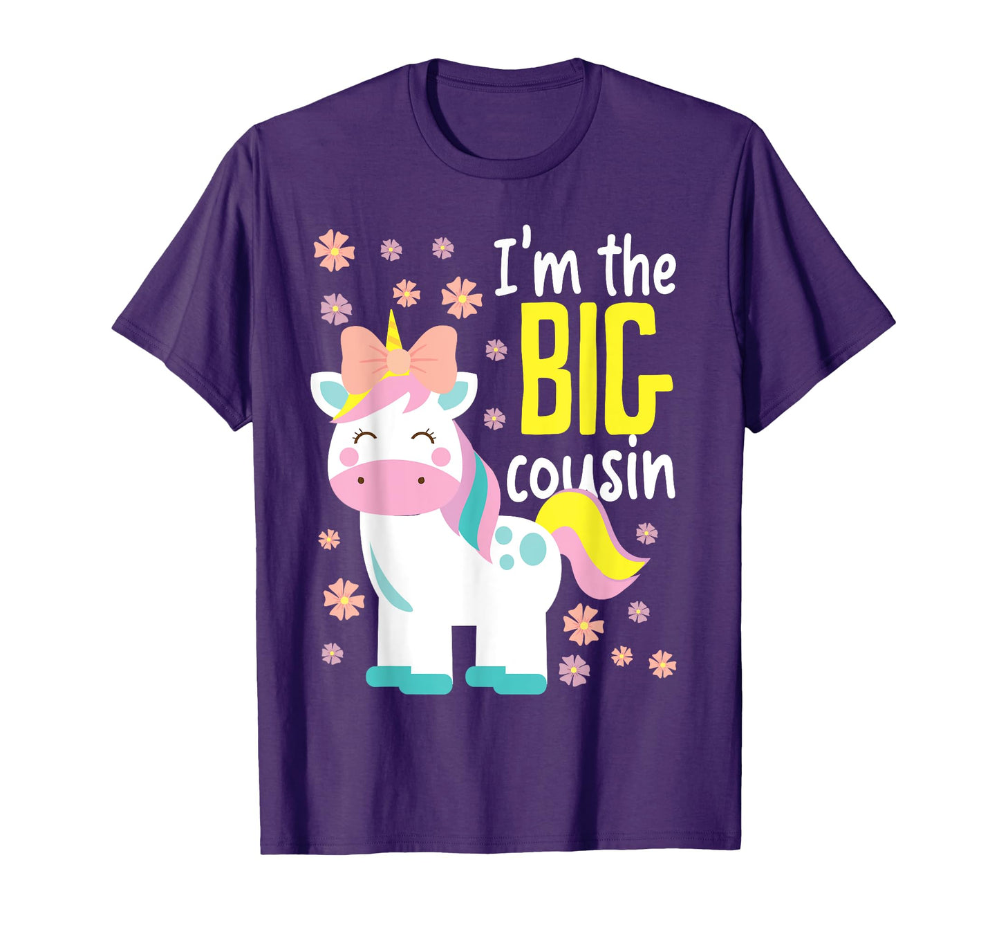 I'm The Big Cousin Cute Unicorn T-Shirt