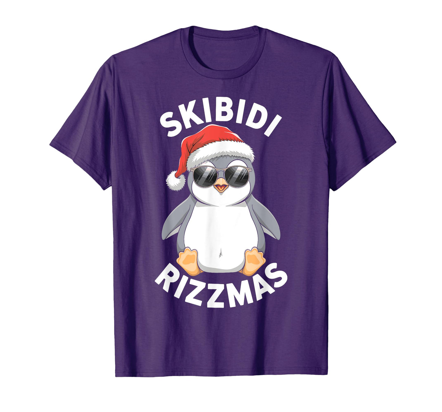 Skibidi Rizzmas Funny Christmas Christmas Season Penguin T-Shirt