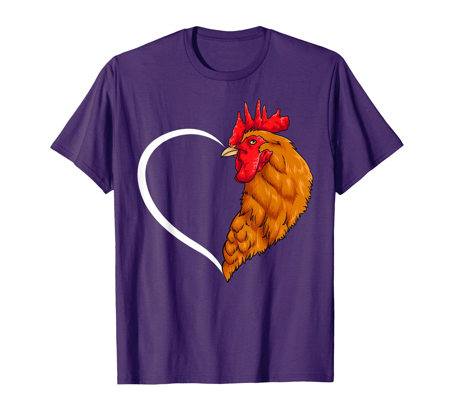 Chicken Shirts For Women Girls Kids Heart Cute Chicken T-Shirt