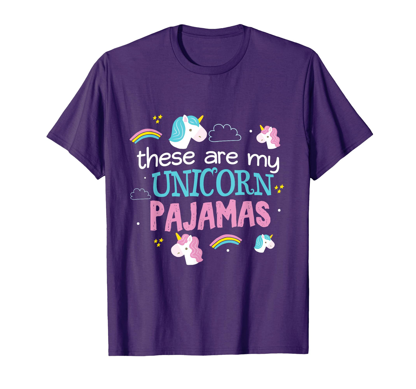 Adorable Unicorn Lover Pajama PJ Top Cute T-shirt Girls Gift T-Shirt