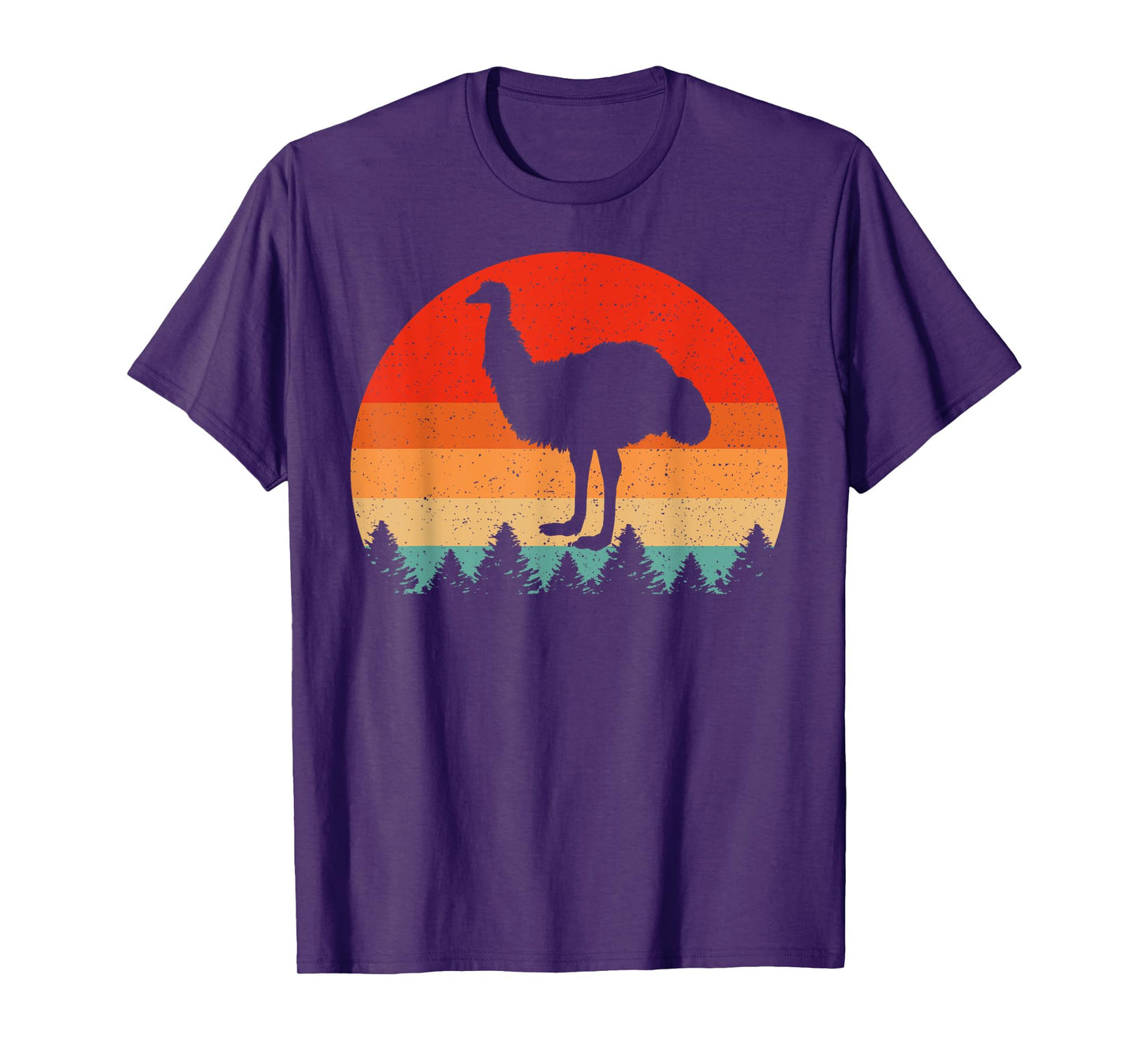 Vintage Retro Emu Birds Lover Emu T-Shirt