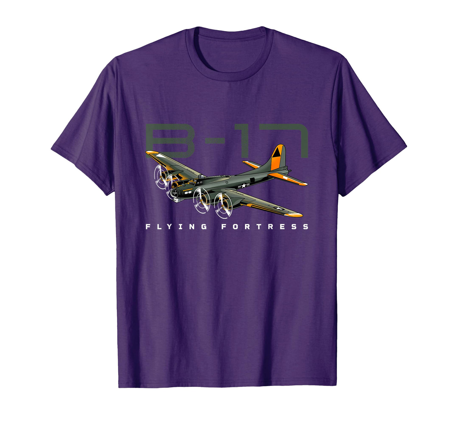 Flying Fortress B-17 World War II Classic Warbird Airplane T-Shirt