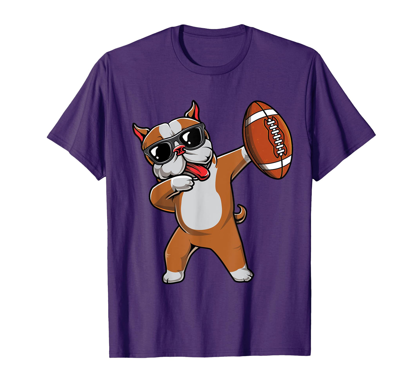 Dabbing Pitbull Dog Cute Pit Bull Dab Boys Football Gift T-Shirt