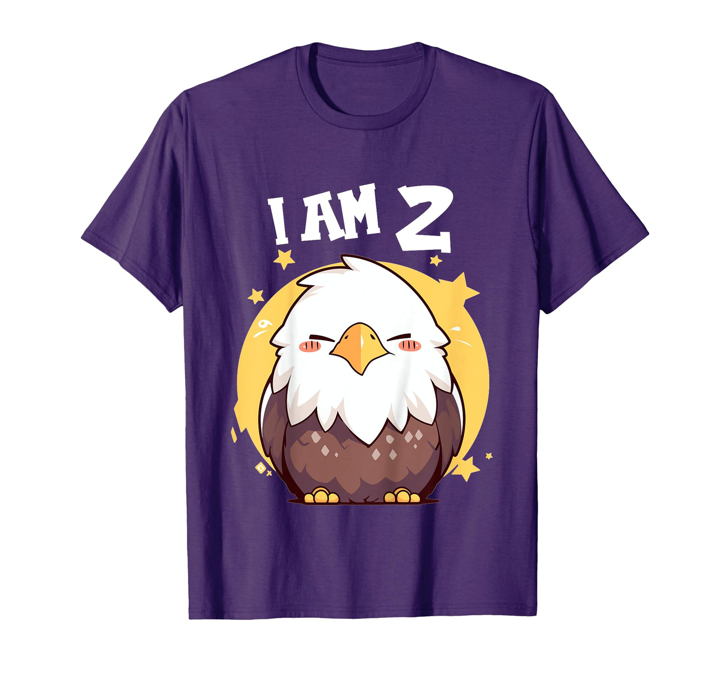 2 Years old 2 birthday Bald Eagles Boy Girl Bald Eagle T-Shirt