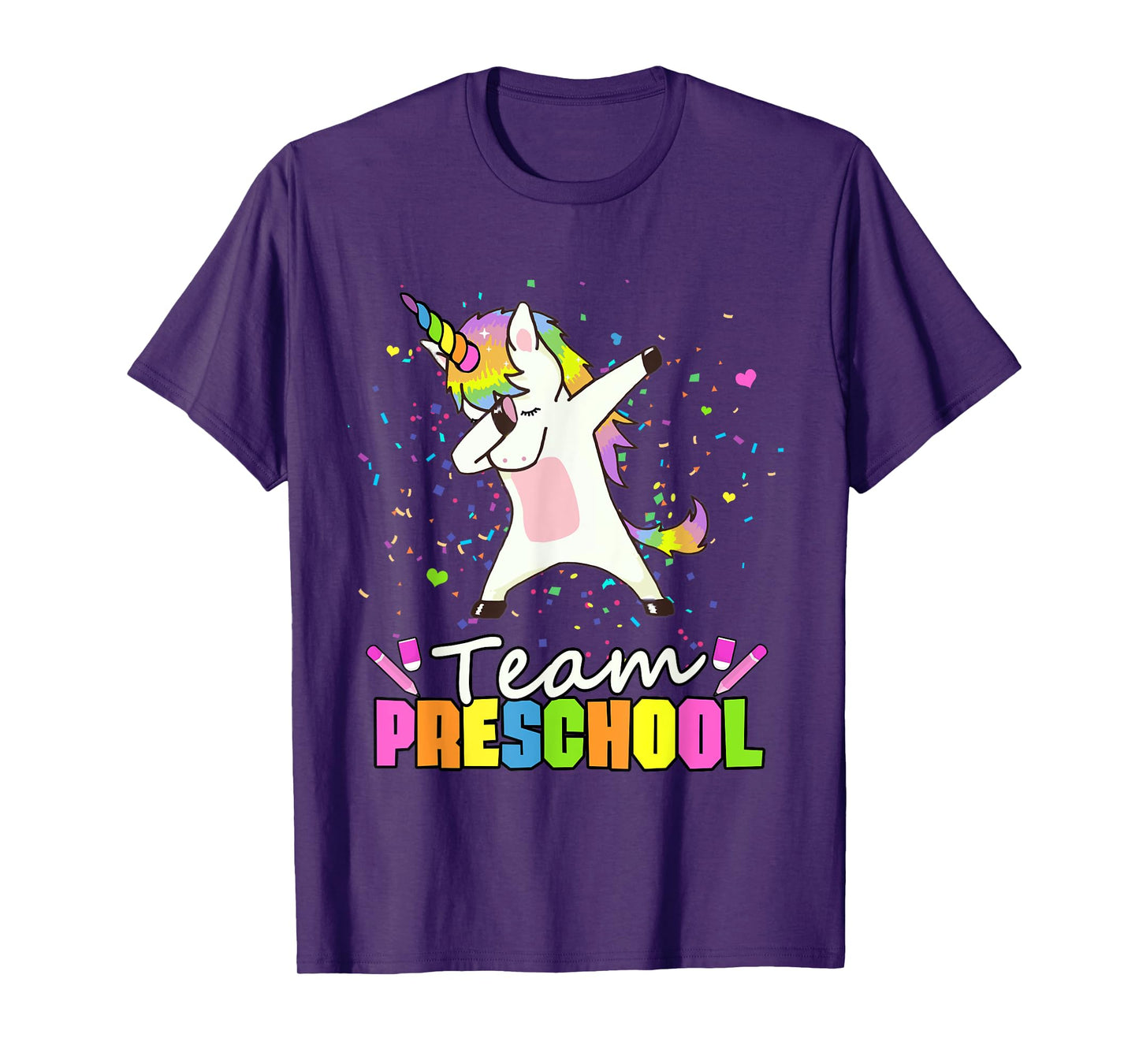 Team Preschool Unicorn Team Pre-K Preschool Crew T-Shirt