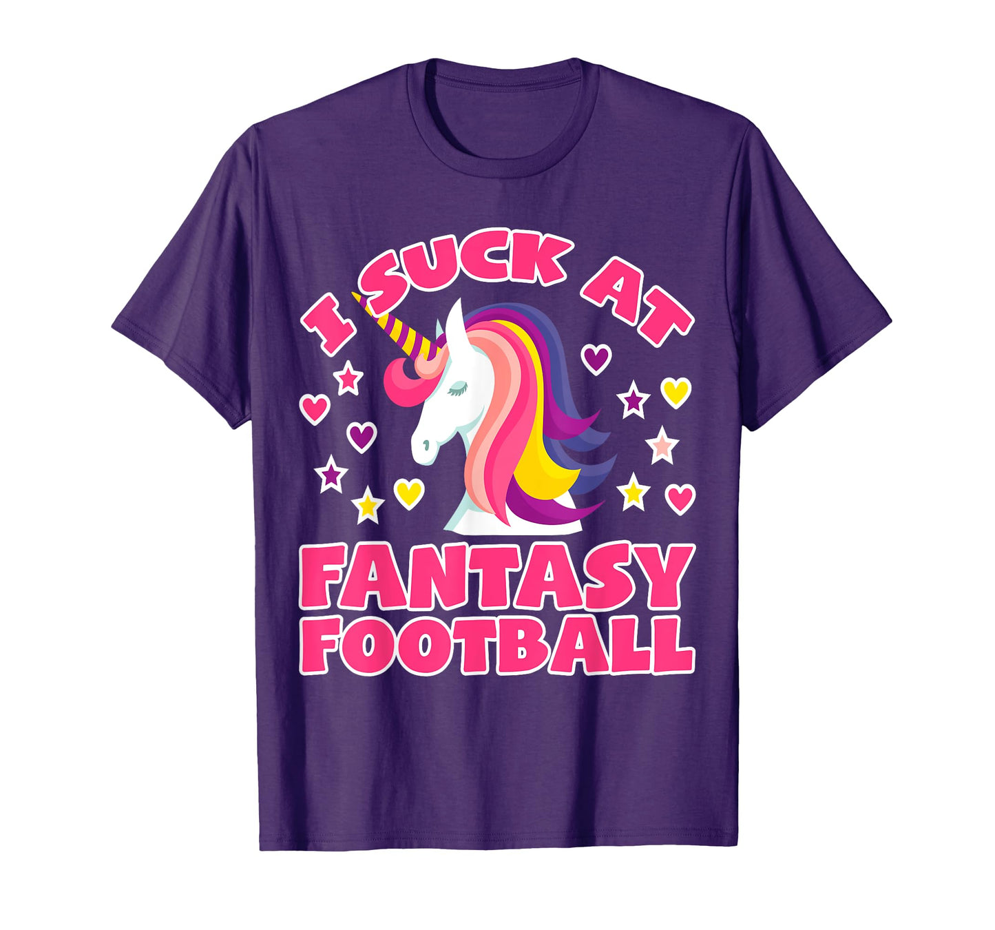 Suck At Fantasy Football Shirt | Funny Unicorn Loser Trophy T-Shirt