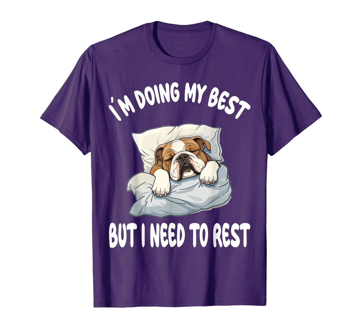 English Bulldog Official Sleepshirt Pajamas Nightgown T-Shirt for Men Women Girls Kids