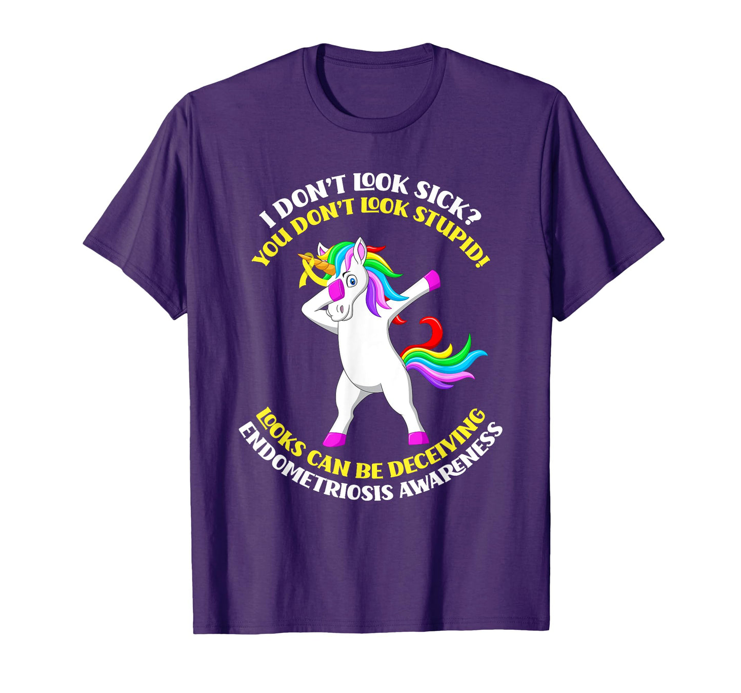 Endometriosis Awareness Unicorn Endometriosis Warrior T-Shirt