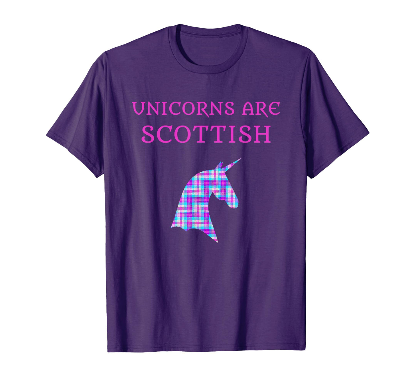 Unicorns Are Scottish Tartan Day Shirt T-Shirt
