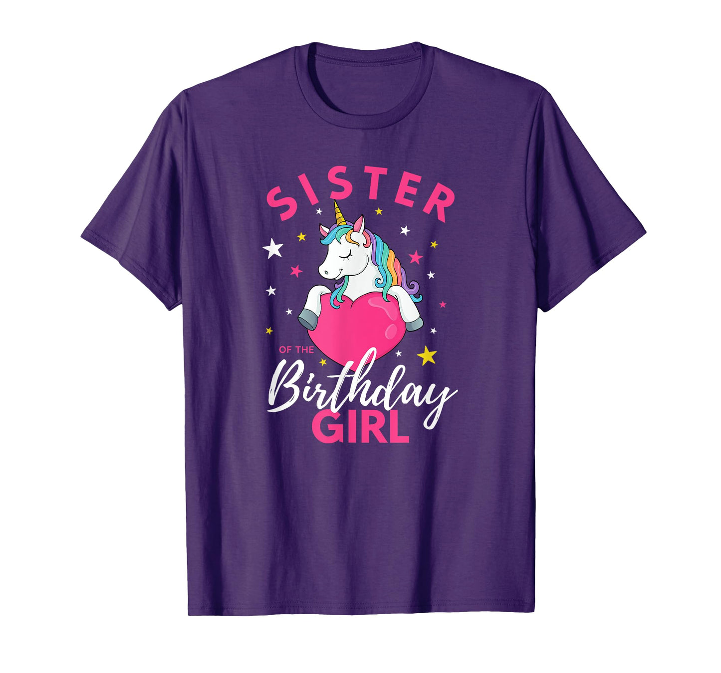 Sister Of The Birthday Girl Unicorn T-Shirt
