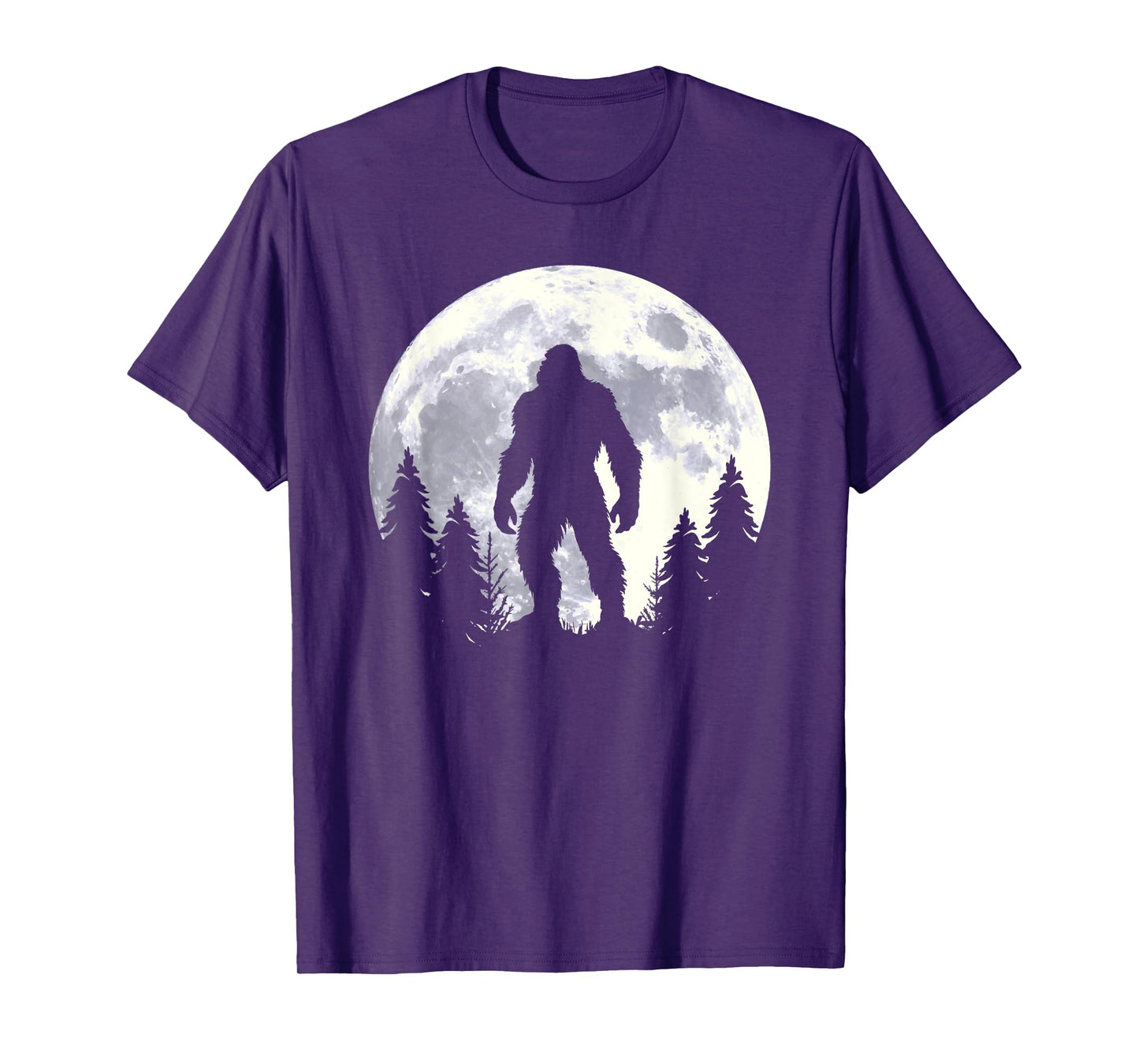 Bigfoot Believer Silhouette Sasquatch Hide And Seek T-Shirt