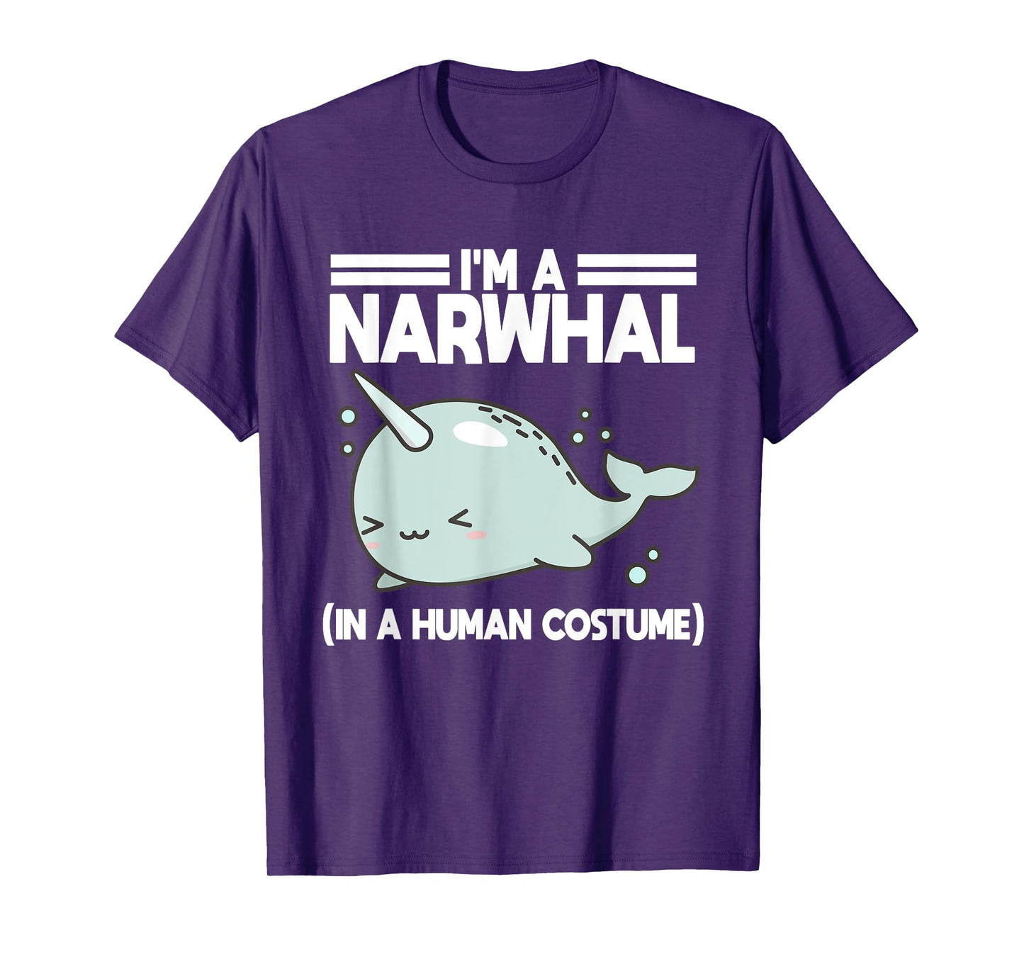 Narwhal Halloween Costume Narwhale Whale Sea Lover Ocean T-Shirt