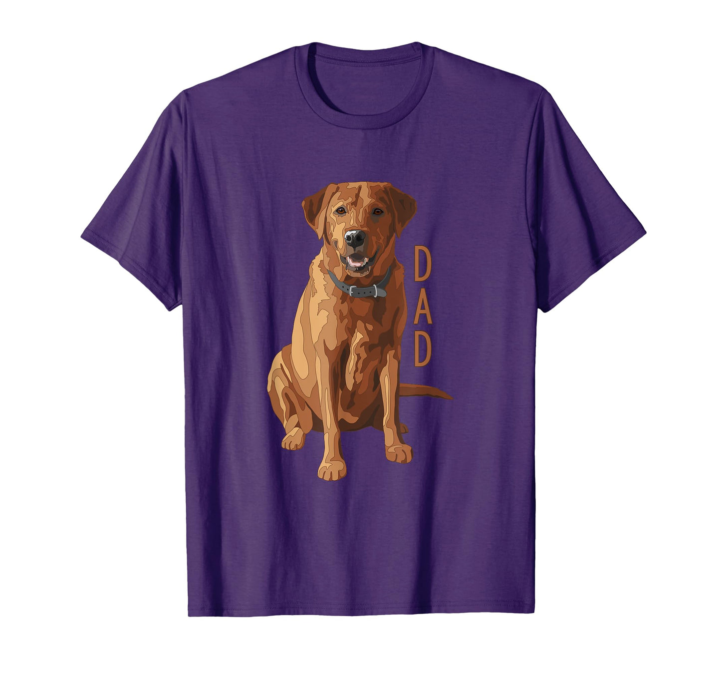 Lab Dad Fox Red Labrador Retriever Dog Lover T-Shirt