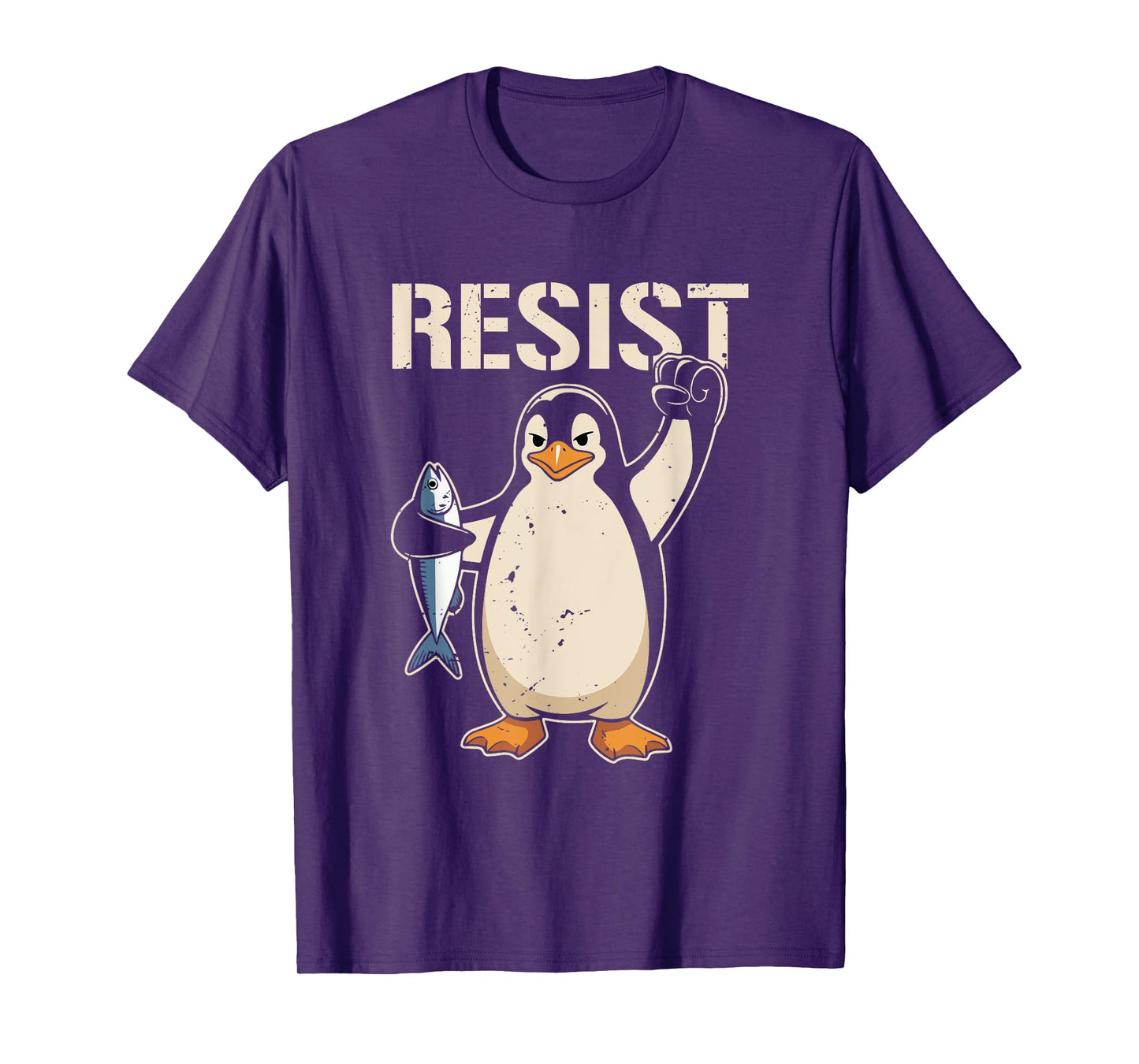 Resist Penguin Activism Women Men T-Shirt