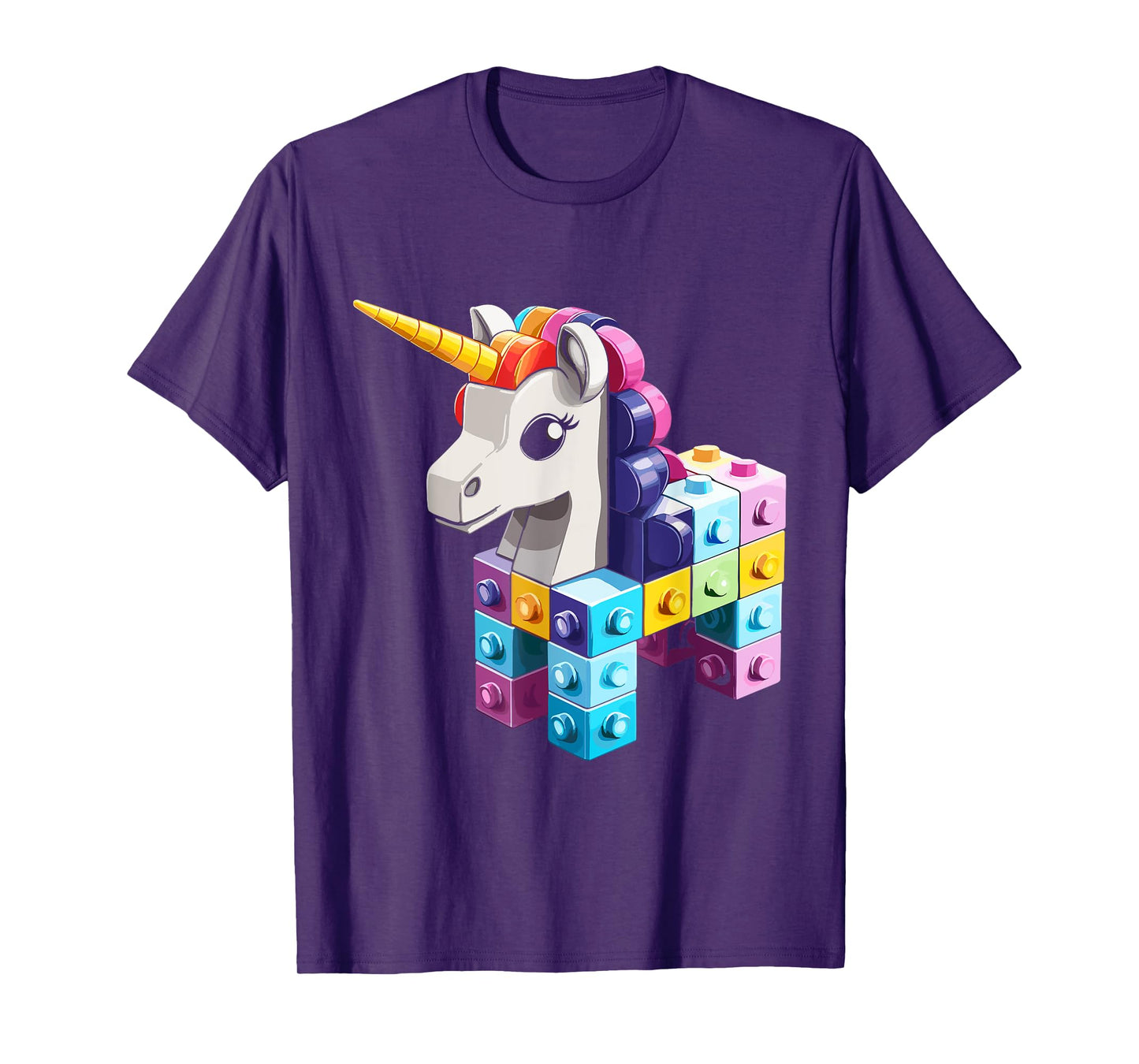 Master Builder Bricks Blocks Play Toys Unicorn T-Shirt
