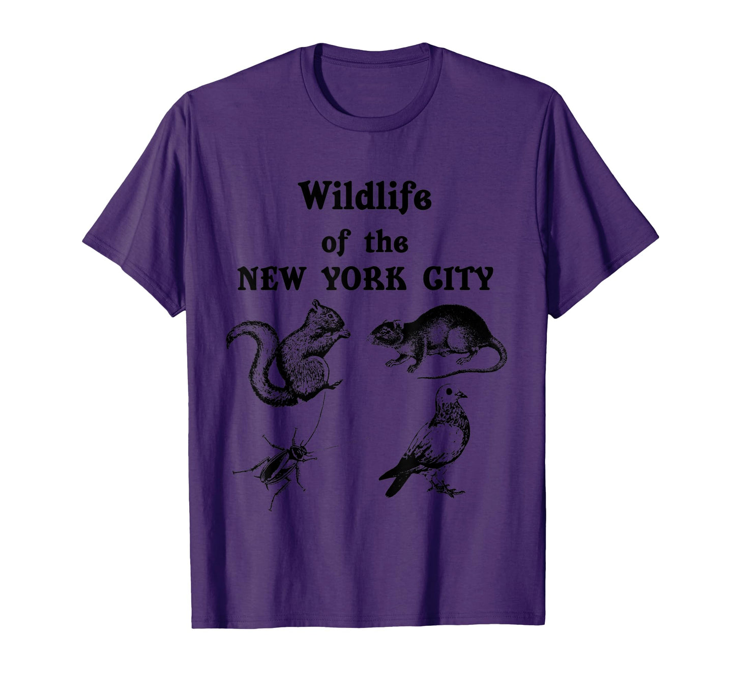 Wildlife of the New York City North American Birds & Rodents T-Shirt