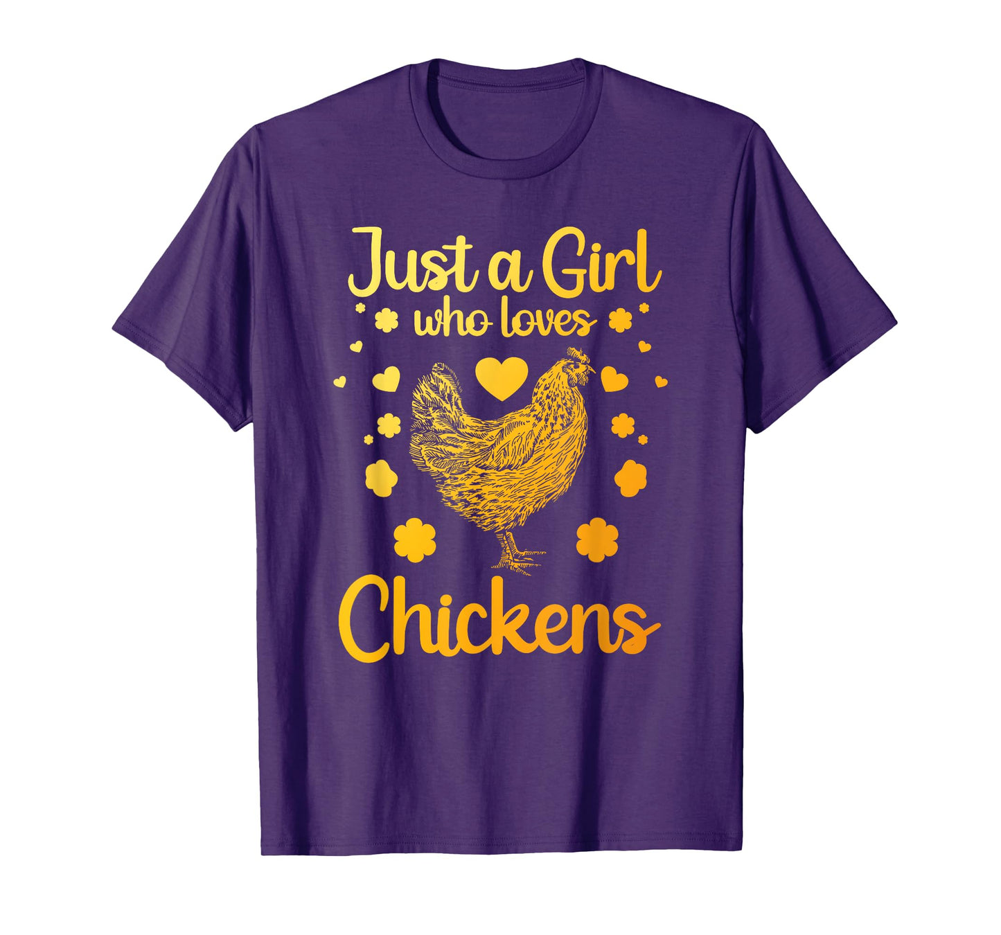 Funny Girl Chicken Design For Kids Women Mom Chicken Lover T-Shirt
