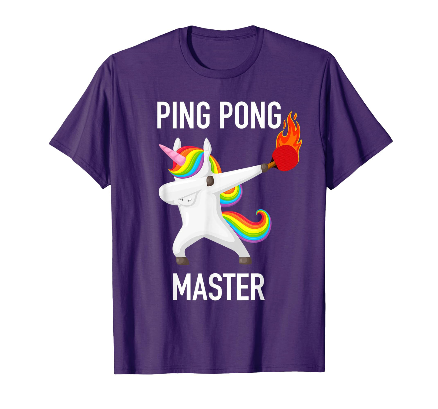 Ping Pong Master Dabbing Unicorn Funny Pingpong Player Gift T-Shirt