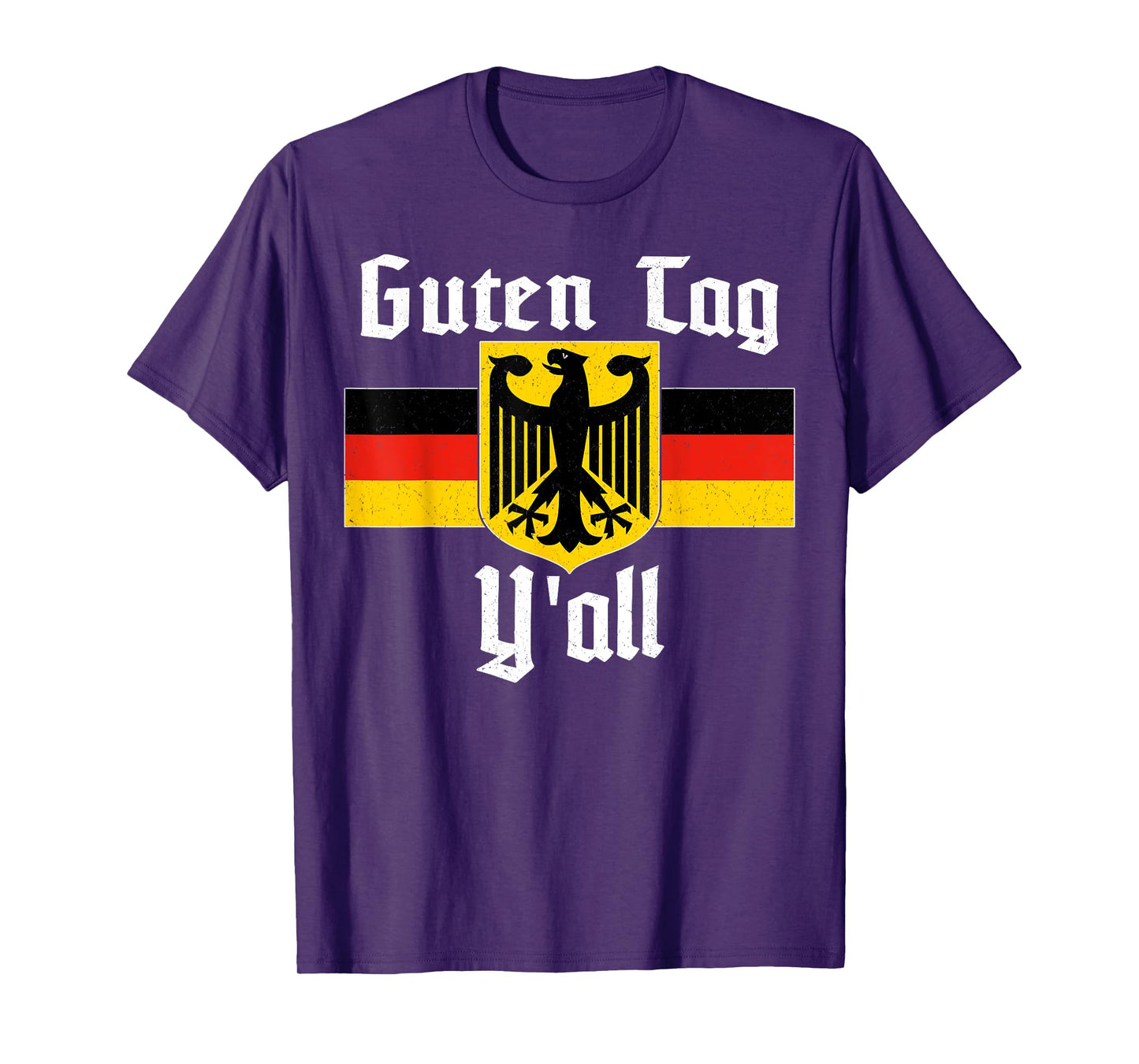 Oktoberfest German Eagle Flag Prost Guten Tag Y'all T-Shirt