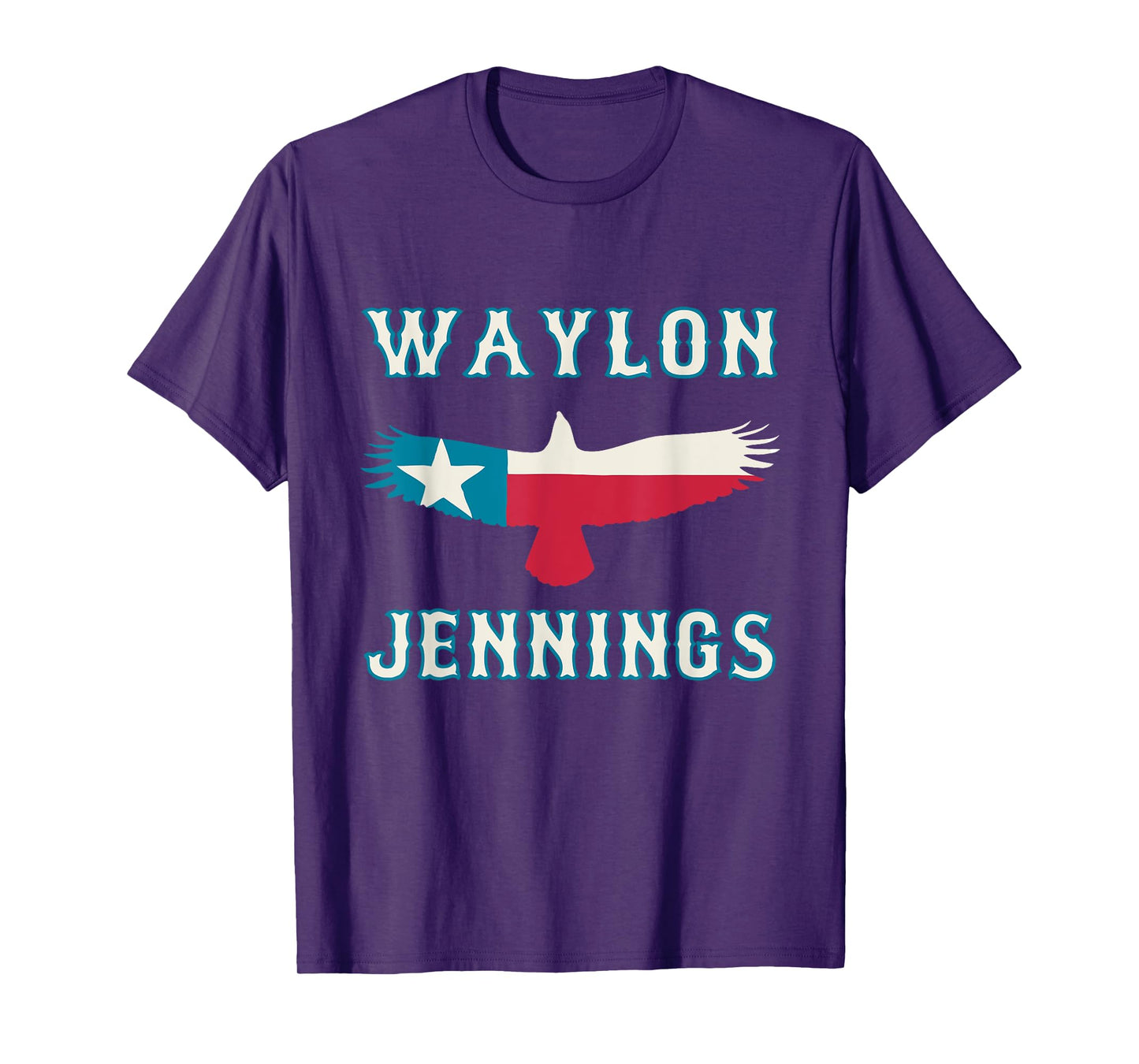Waylon Jennings - Official Merchandise - Texas Eagle T-Shirt