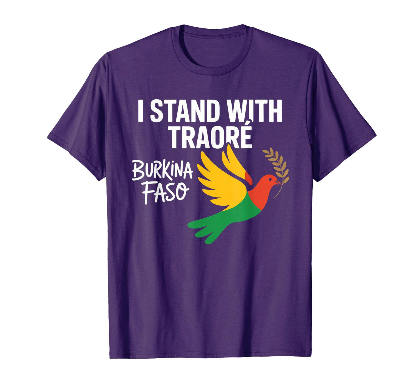 I Stand With Burkina Faso-Ibrahim Traoré Retro Bird T-Shirt
