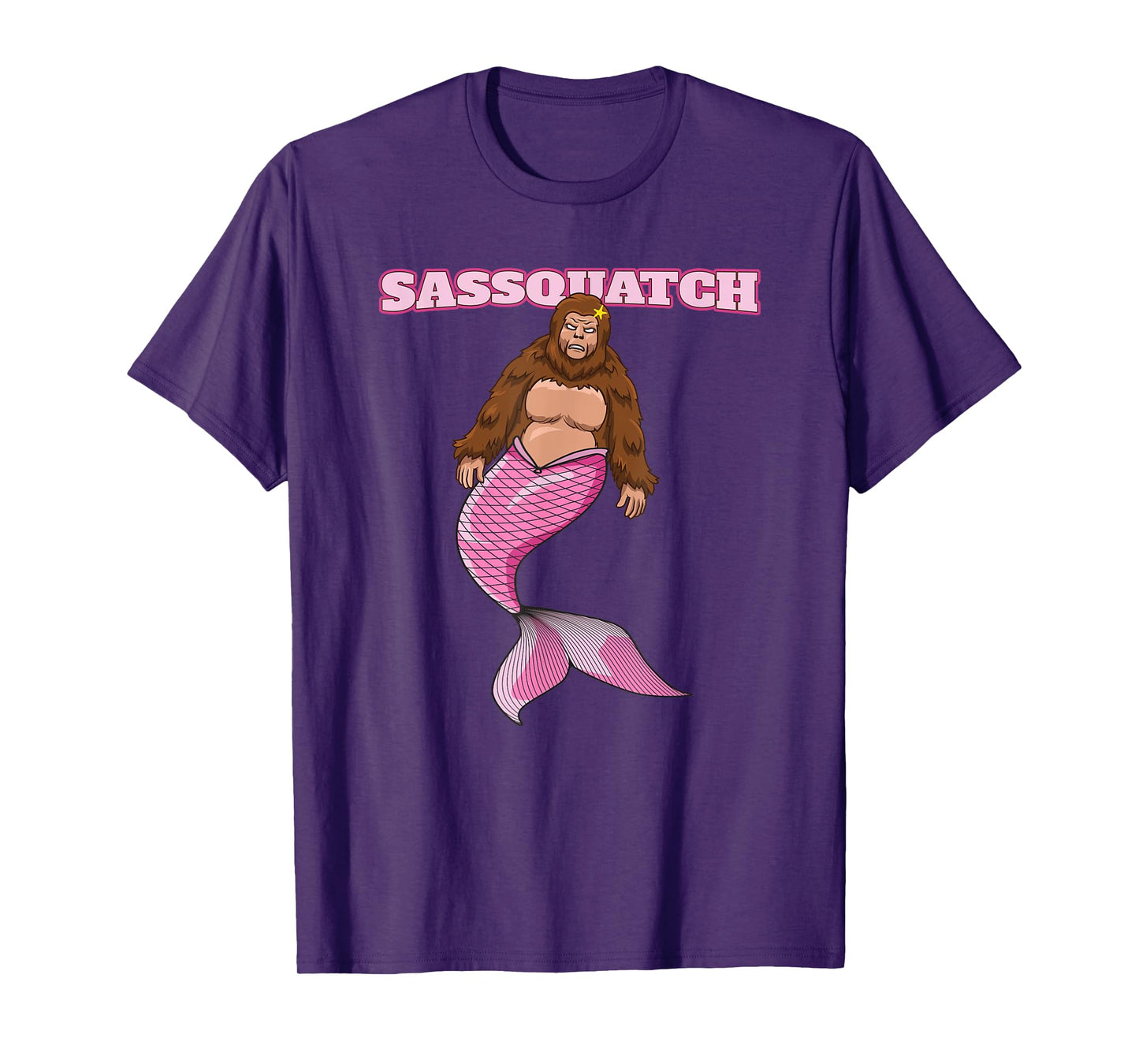 Sassquatch - Funny Bigfoot Mermaid T-Shirt