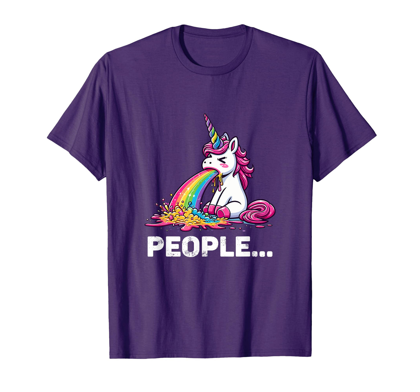 Eww People Cute Funny Unicorn T-Shirt