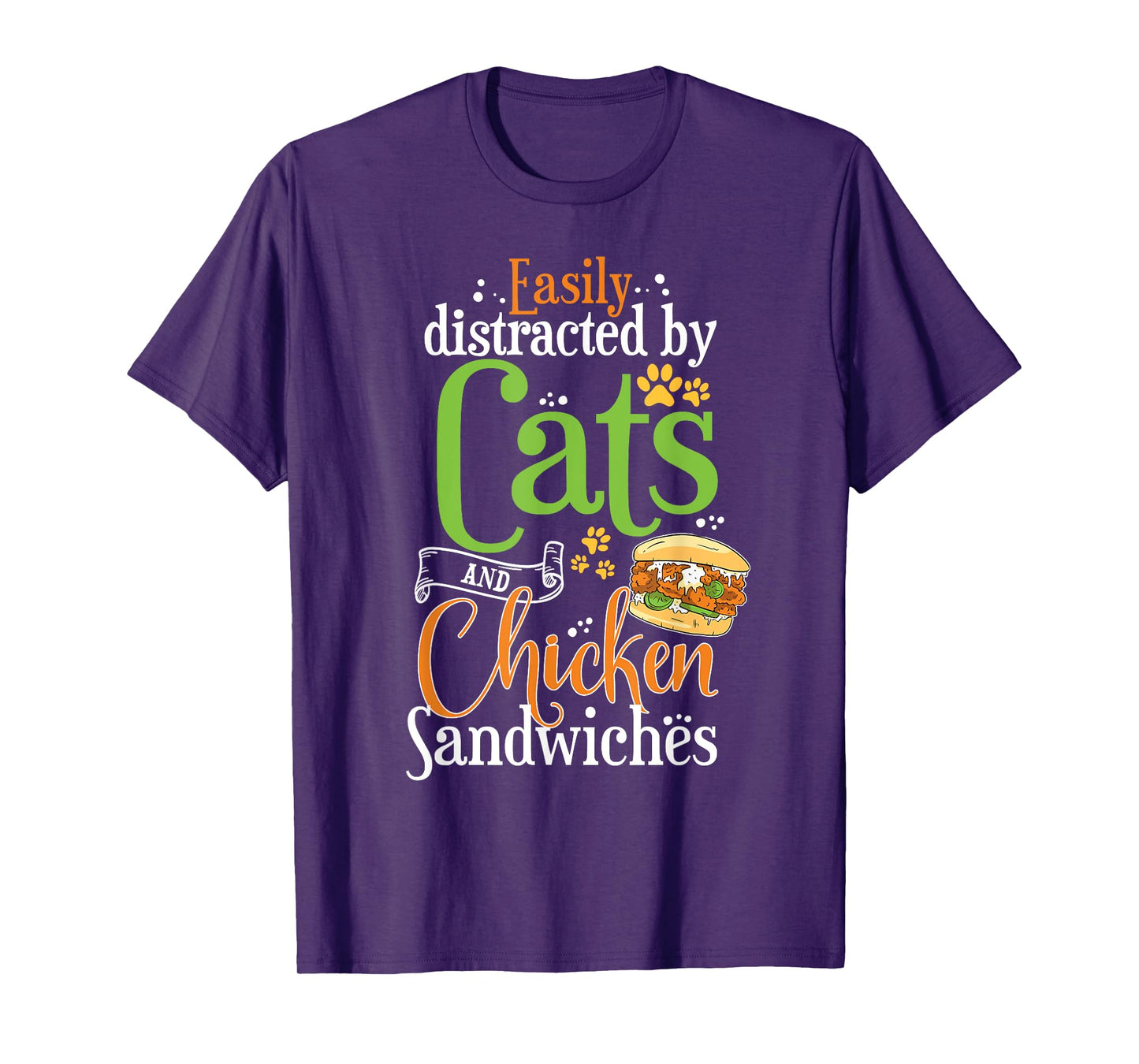 Funny Chicken Sandwich Shirt Cats and Chicken Burger T-Shirt