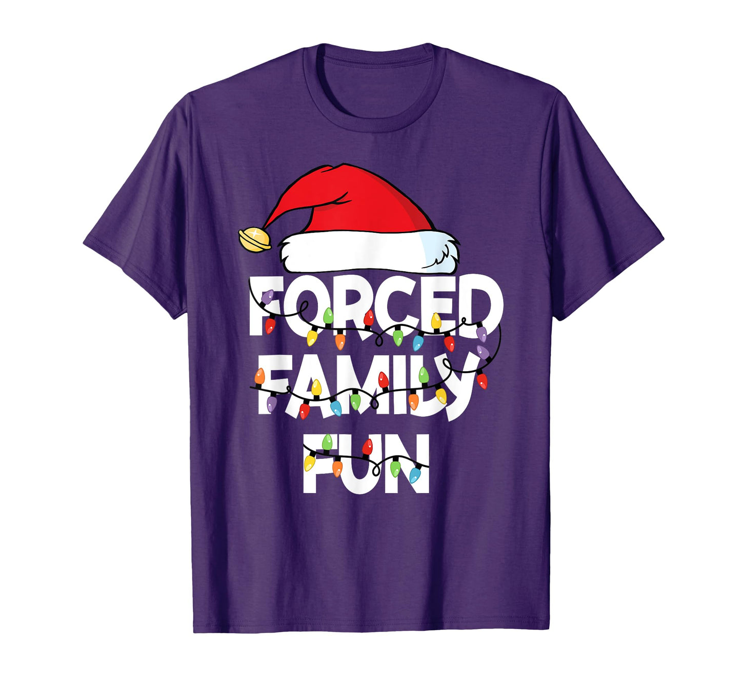 Forced Family Fun Shirt Men Women Kids Christmas Pajamas T-Shirt