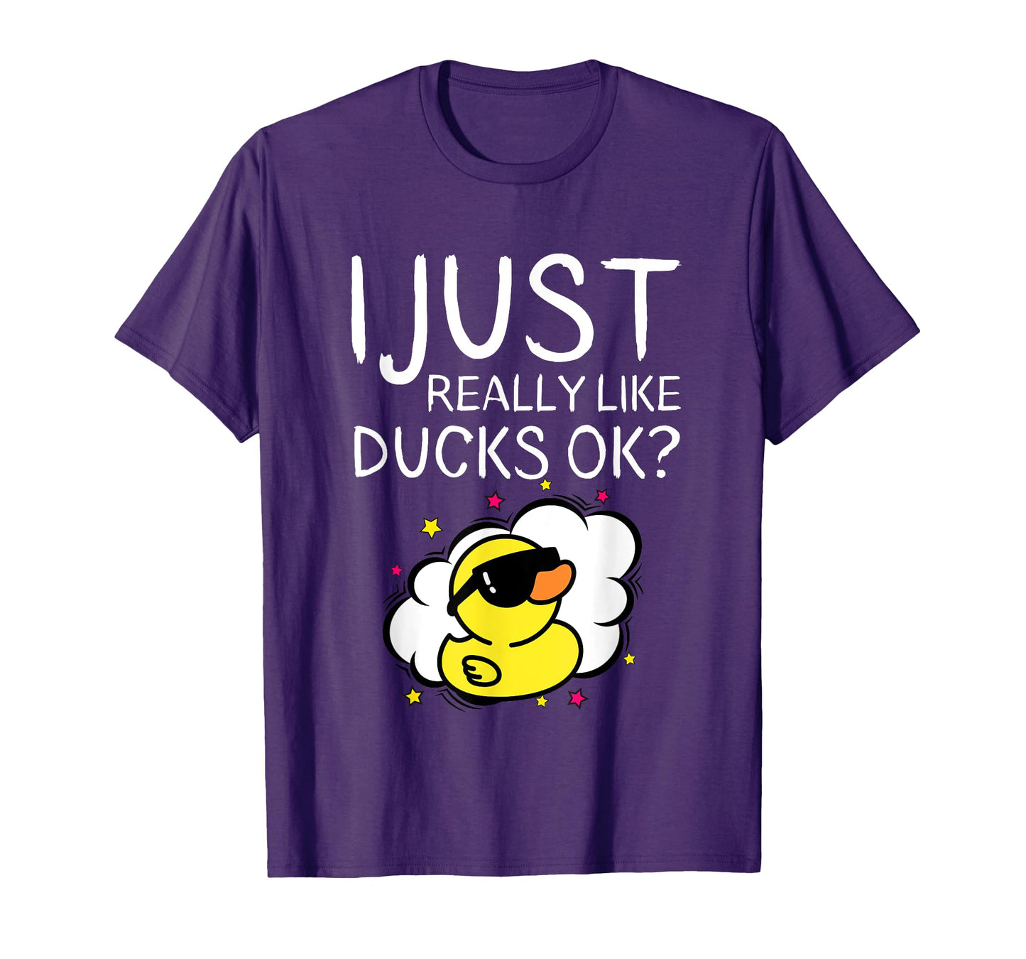 I Just Really Like Ducks Ok Funny Farmer Quote Duck Owner T-Shirt