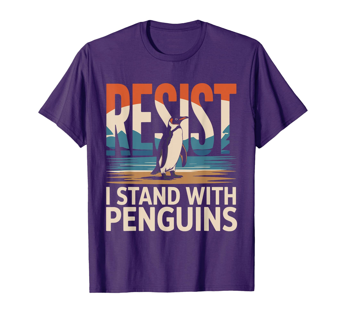 Cool Penguin Resist Funny Penguins Resist T-Shirt