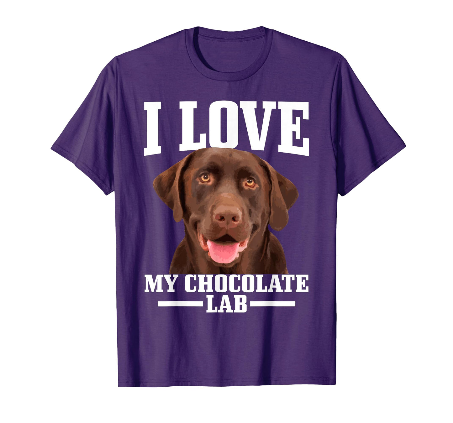 I Love My Chocolate Lab Labrador Retriever Mom Dad Dog T-Shirt for Men Women