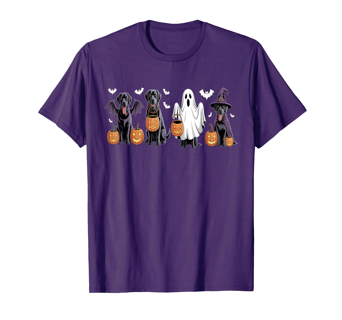 Cute Black Labrador Dog Halloween Pumpkin Labrador Halloween T-Shirt