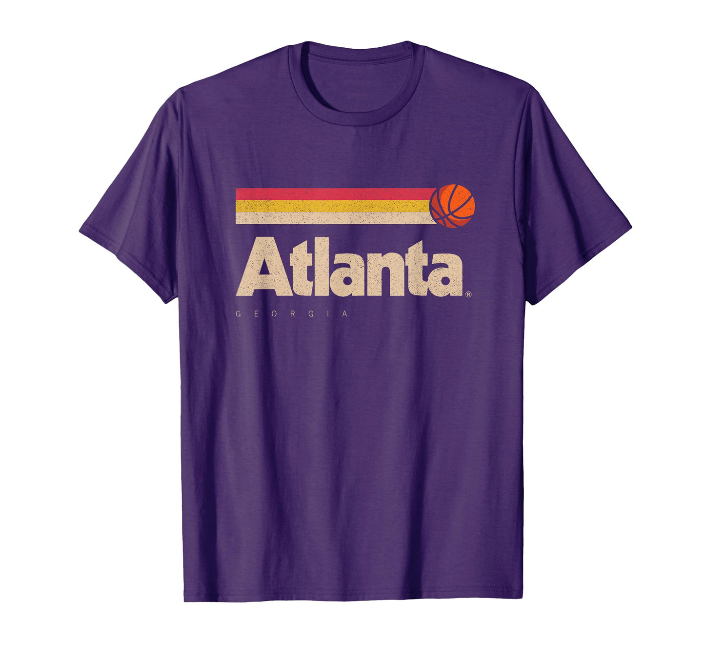 Atlanta Basketball B-Ball City Georgia Retro Atlanta T-Shirt