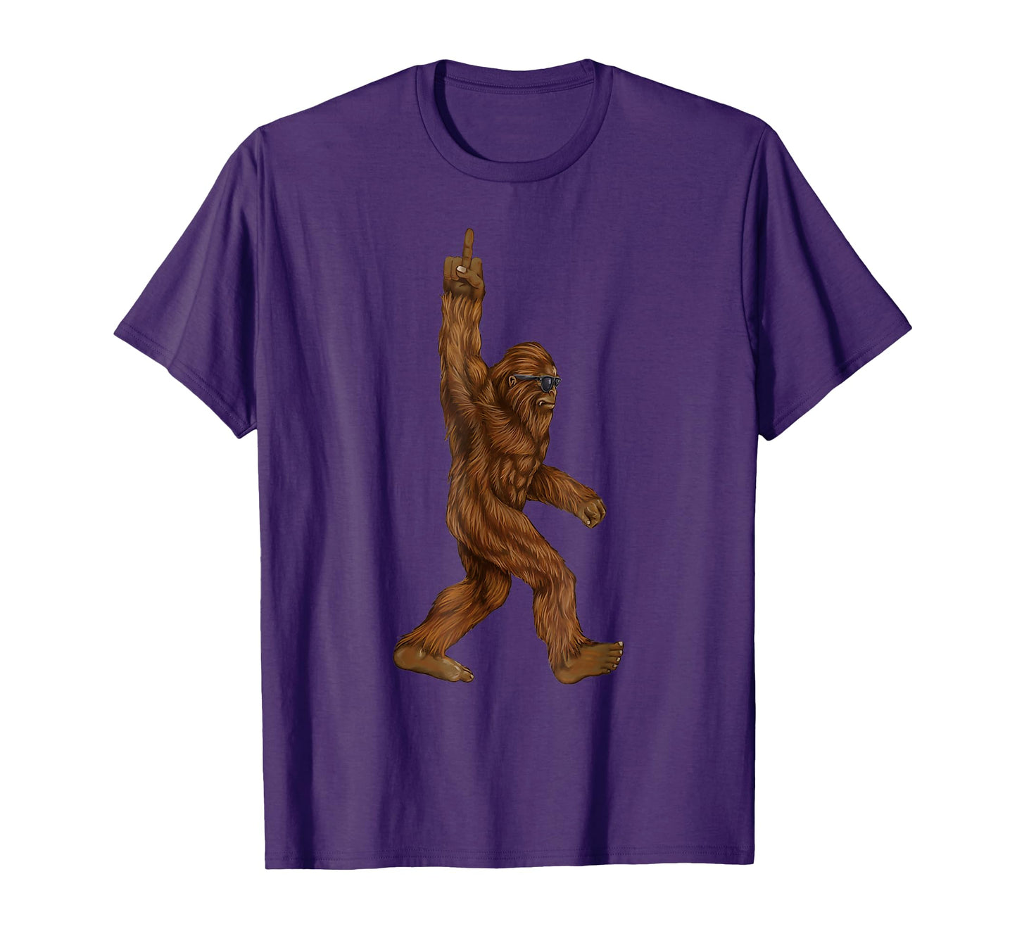 bigfoot middle finger for squatch believers funny T-Shirt