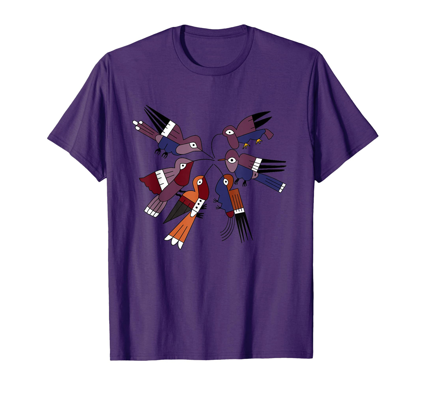 Nazca Hummingbird Tribal Ceramic Art Ancient Birds Peru Bird T-Shirt